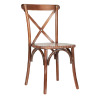 Кроссбэк деревянный банкетный стул - фото